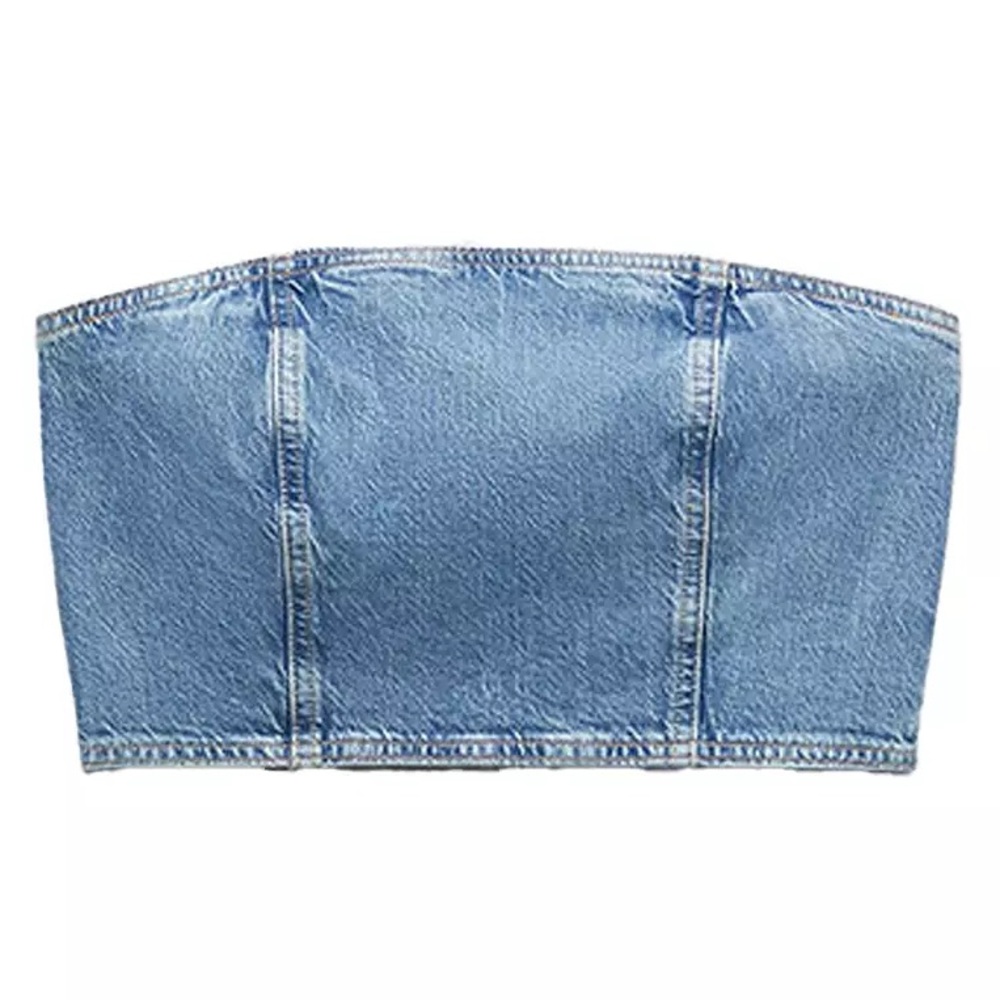 Blue Denim Crop Top‎ - Picture 15 of 17